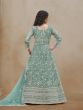 Mint Green Net Heavy Embroidered Anarkali Suit