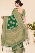 Green Saree in Pure Viscose