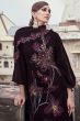 Dark Maroon Velvet Salwar Kameez With Embroidery