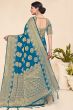 Blue Saree in Pure Viscose