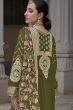 Heena Green Multi Print Silk Embroidered Sharara Suit