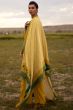 Yellow Meenakari Silk Woven Suit set