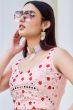 Pink Georgette Embroidered Co-ord Set