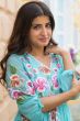 Blue Printed Cotton Dress