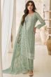 Dusty Green Silk Pakistani Suit