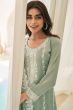 Dusty Green Silk Pakistani Suit