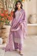 Pastel Purple Silk Pakistani Suit