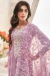 Pastel Purple Silk Pakistani Suit