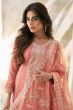 Peach Silk Pakistani Suit