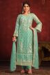 Sea Green Viscose Salwar Kameez