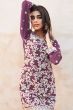 Light Purple Embroidered Georgette Gharara Suit