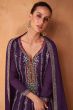Violet Chinnon Embroidered Suit Set