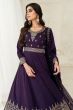 Violet Silk Anarkali Suit