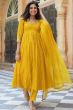 Yellow Georgette Angrakha Suit