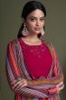 Pink Indowestern Set With Stylish Koti