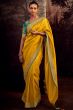 Mustard Yellow Embroidered Fancy Fabric Silk Saree