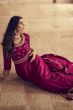 Magenta Pink Silk Embroidered Anarkali Suit with Sequins