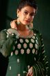 Green Georgette Embroidered Palazzo Suit