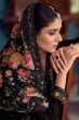 Black Georgette Embroidered Pant Suit