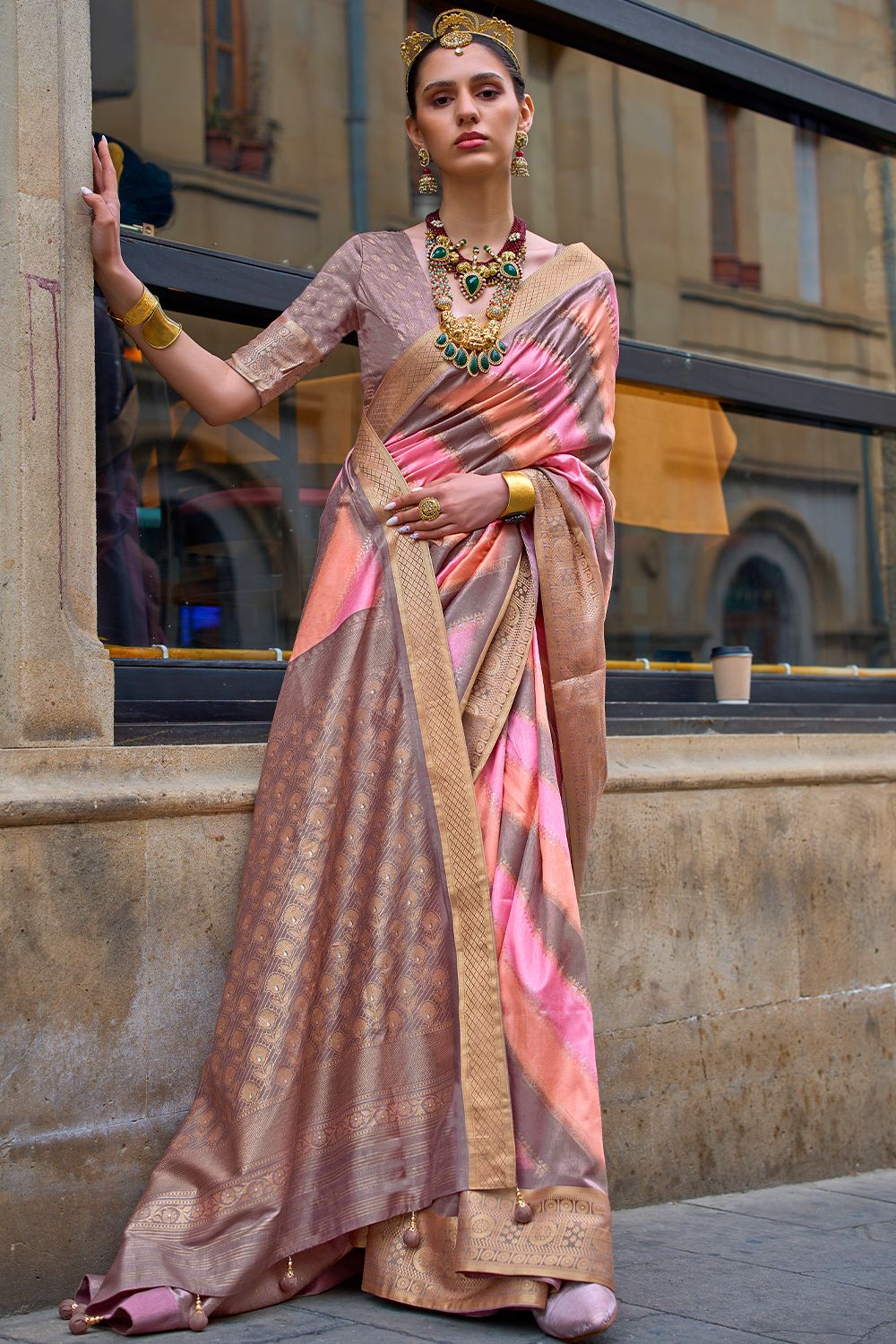  Blush Pink Soft Silk Saree 